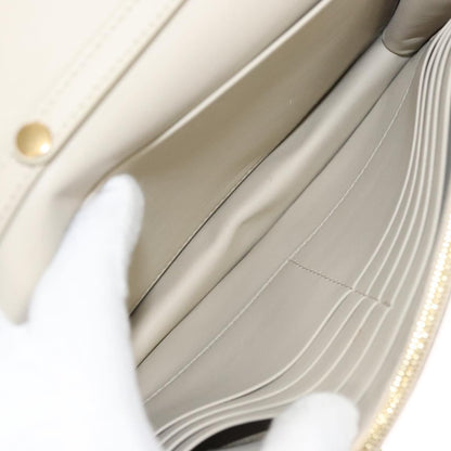 Celine Chain Shoulder Bag Leather, GRAY, LEATHER, Shoulder bag