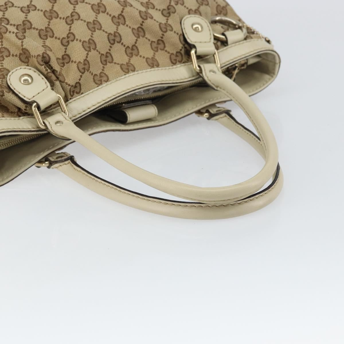 Gucci Sukey Top Handle Tote GG Canvas, BEIGE, CANVAS, Tote bag