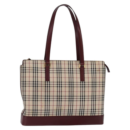 Burberry Nova Check Tote canvas check pattern, BEIGE, CANVAS, Tote bag