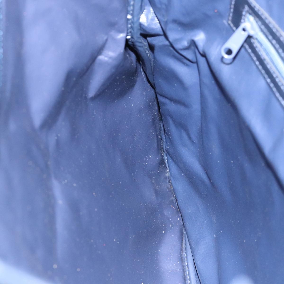 Celine Sulky Vertical Cabas Tote Canvas with Leather, NAVY, CANVAS, Tote bag