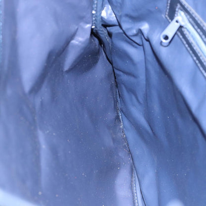 Celine Sulky Vertical Cabas Tote Canvas with Leather, NAVY, CANVAS, Tote bag