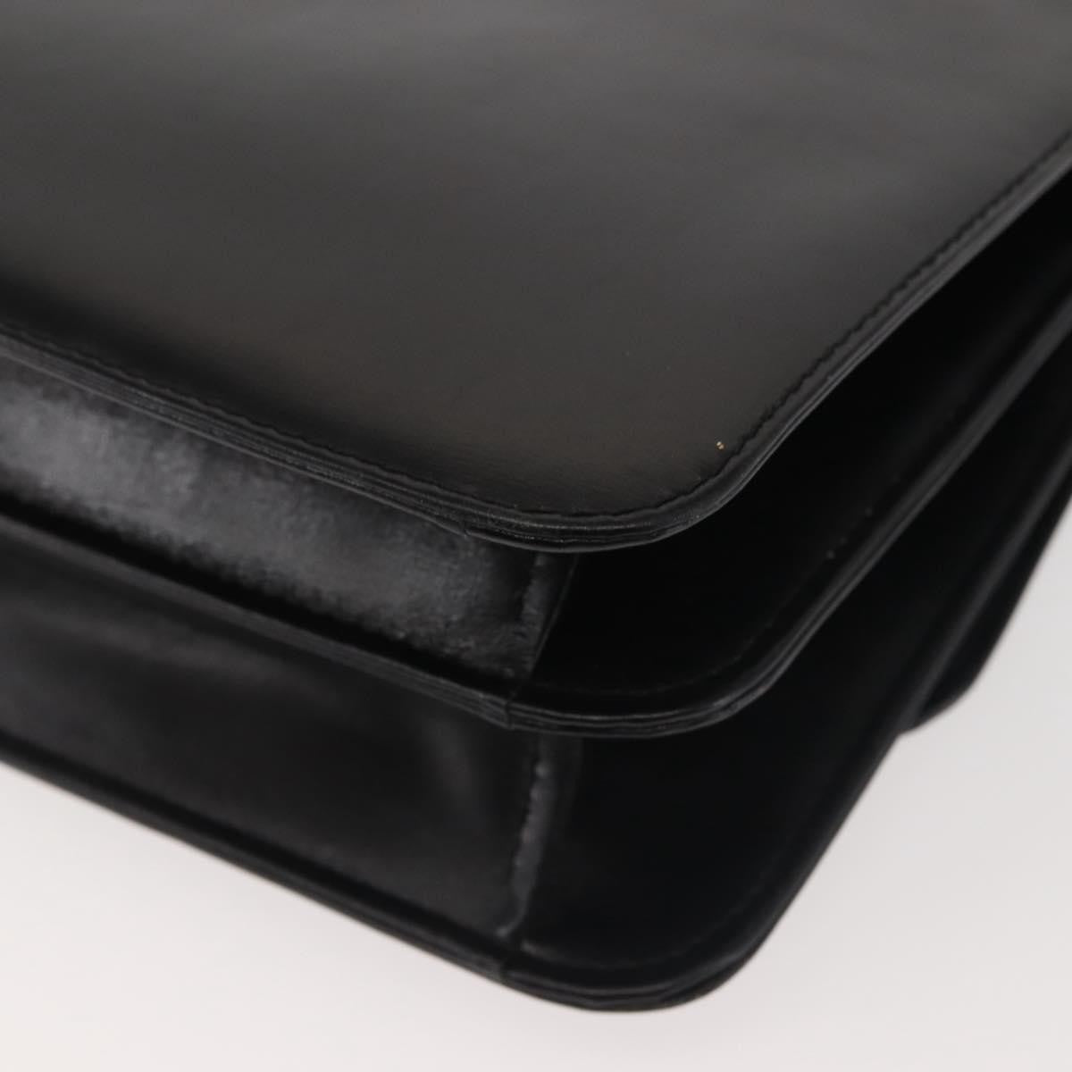 Gucci 1973 Flap Top Handle Bag Leather, BLACK, LEATHER, Handbag