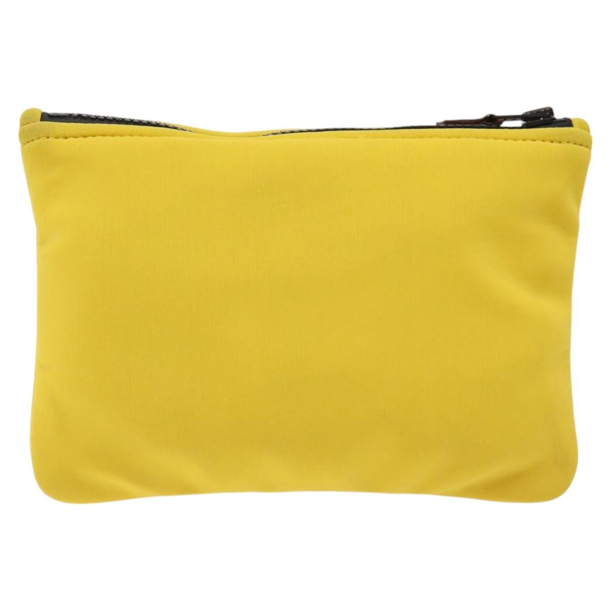 Hermes Neobain Case Neoprene, YELLOW, NYLON, Toiletry Case