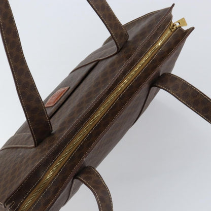 Celine Vintage Macadam Tote bag Canvas, BROWN, CANVAS, Tote bag