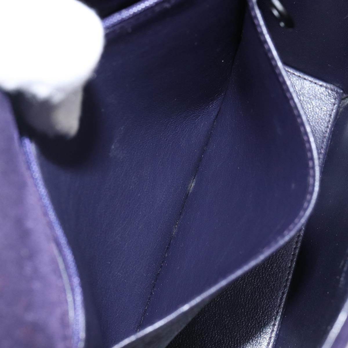 Chanel Flap Clutch Shearling, PURPLE, SUEDE, Clutche & pouche