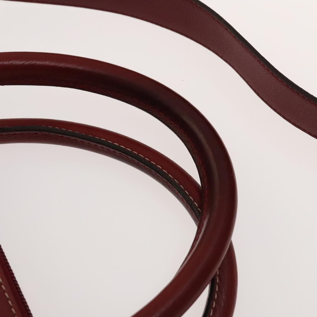 Loewe Anagram handbag Leather, RED, LEATHER, Handbag