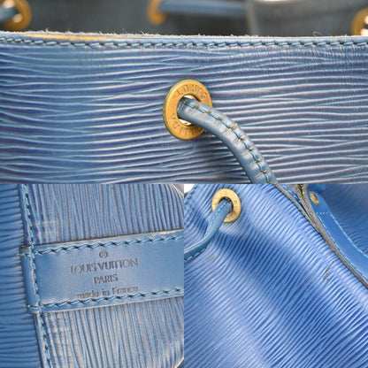 Louis Vuitton Petit Noe Handbag Epi Leather, BLUE, LEATHER, Handbag