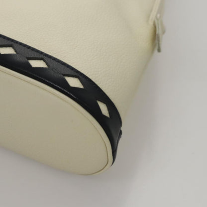 Saint Laurent Vintage Handbag Leather, WHITE, LEATHER, Handbag