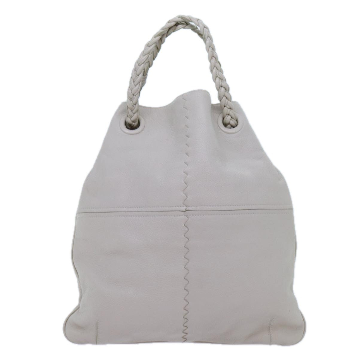 Bottega Veneta Julie Tote Leather, WHITE, LEATHER, Tote bag