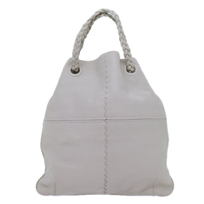 Bottega Veneta Julie Tote Leather, WHITE, LEATHER, Tote bag