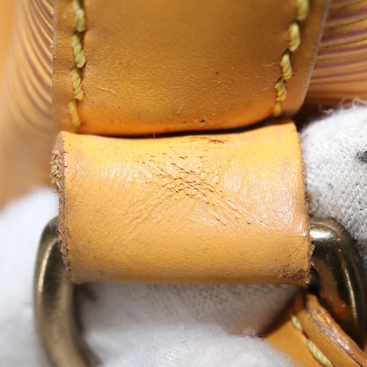 Louis Vuitton Petit Noe Handbag Epi Leather, YELLOW, LEATHER, Shoulder bag