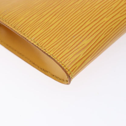 Louis Vuitton Pochette Accessoires Epi Leather, YELLOW, LEATHER, Clutche & pouche