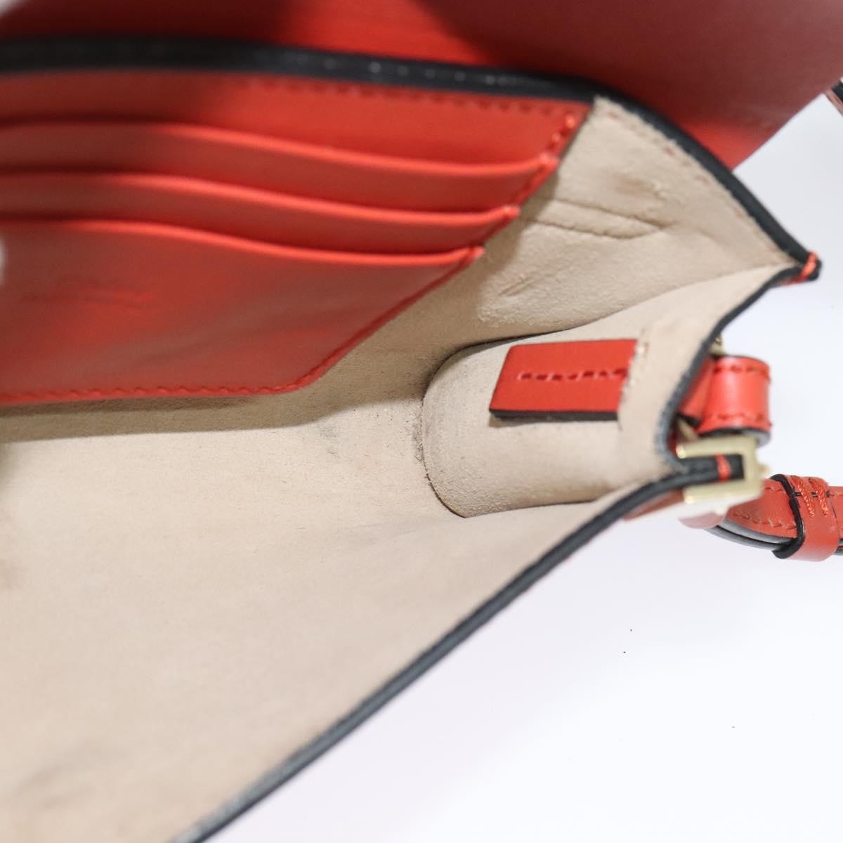 Chloe Faye Shoulder Bag Leather and Suede, Red, Leather, Shoulder Bag