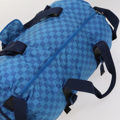 Louis Vuitton Aventure Practical Duffle Bag Damier Nylon, BLUE, NYLON, Travel bag