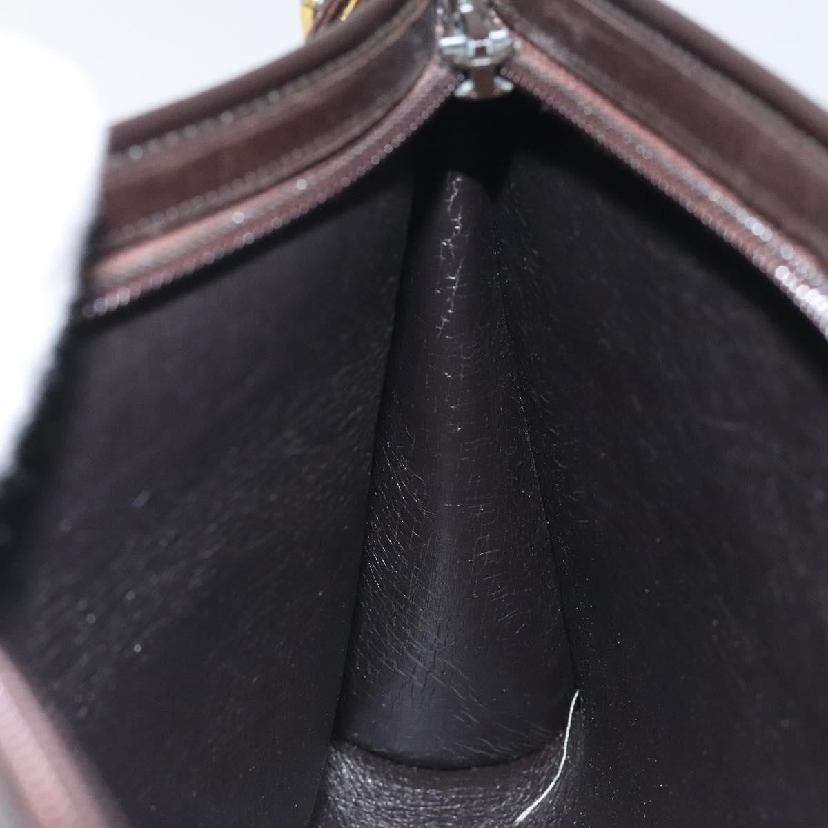 Christian Dior Vintage Trotter Shoulder Bag Canvas, BROWN, CANVAS, Shoulder bag