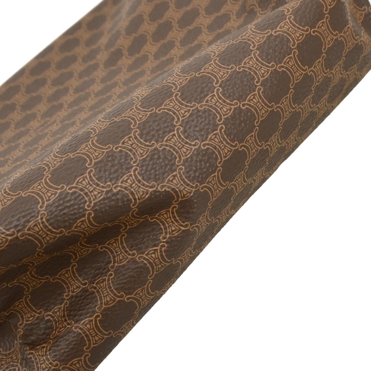 Celine Macadam Pochette Canvas and Leather, BROWN, CANVAS, Clutche & pouche