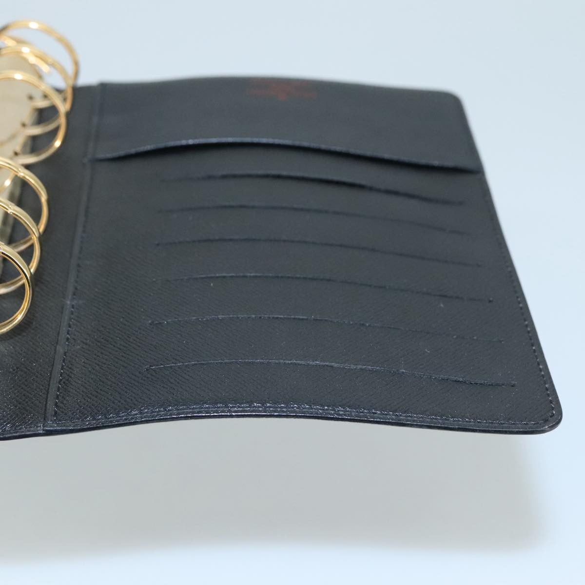 Louis Vuitton Agenda Cover Epi Leather, BLACK, LEATHER, Wallets