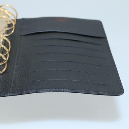 Louis Vuitton Agenda Cover Epi Leather, BLACK, LEATHER, Wallets