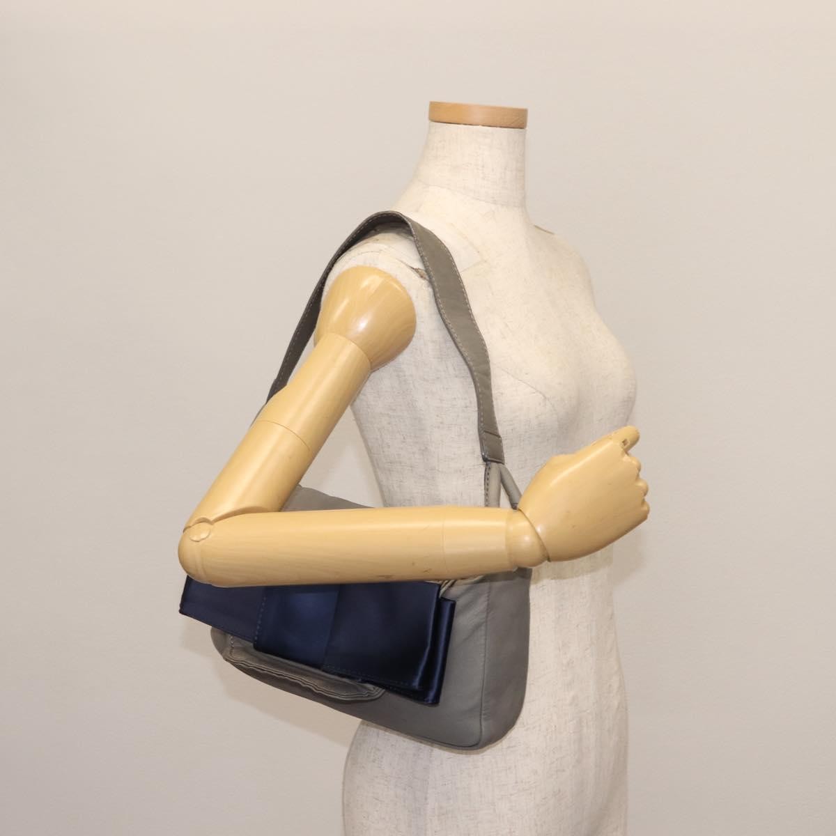 Chloe Vintage Flap shoulder bag Leather, GRAY, LEATHER, Shoulder bag