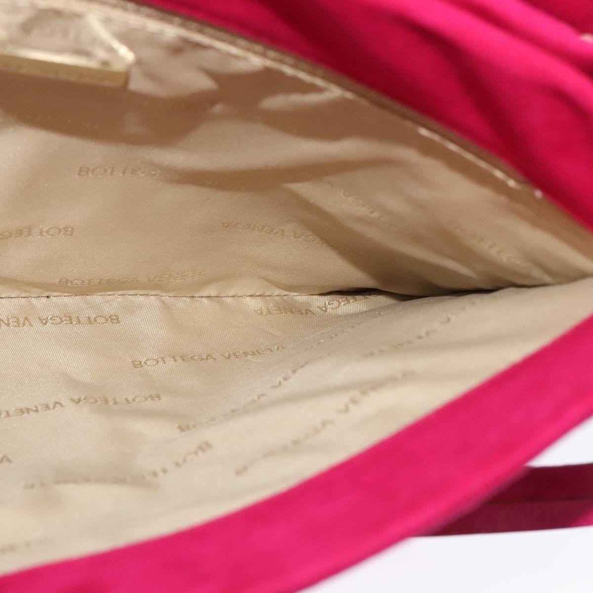 Bottega Veneta Vintage Shoulder Bag Suede, PINK, SUEDE, Shoulder bag