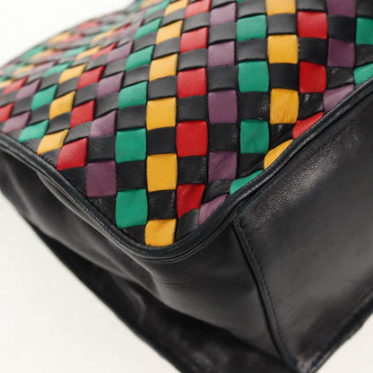 Bottega Veneta Intrecciato Shoulder bag Leather, MULTICOLOUR, LEATHER, Shoulder bag
