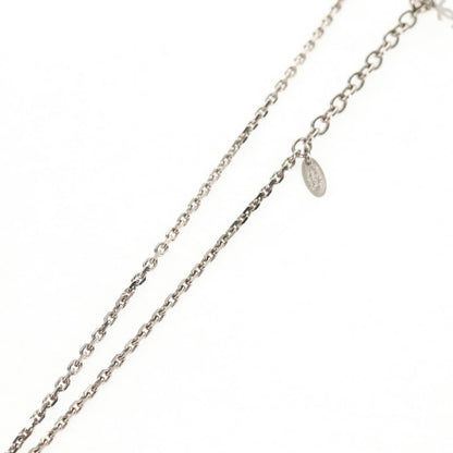 Chanel Vintage CC Pendant Long Necklace Metal, SILVER, METAL, Necklace
