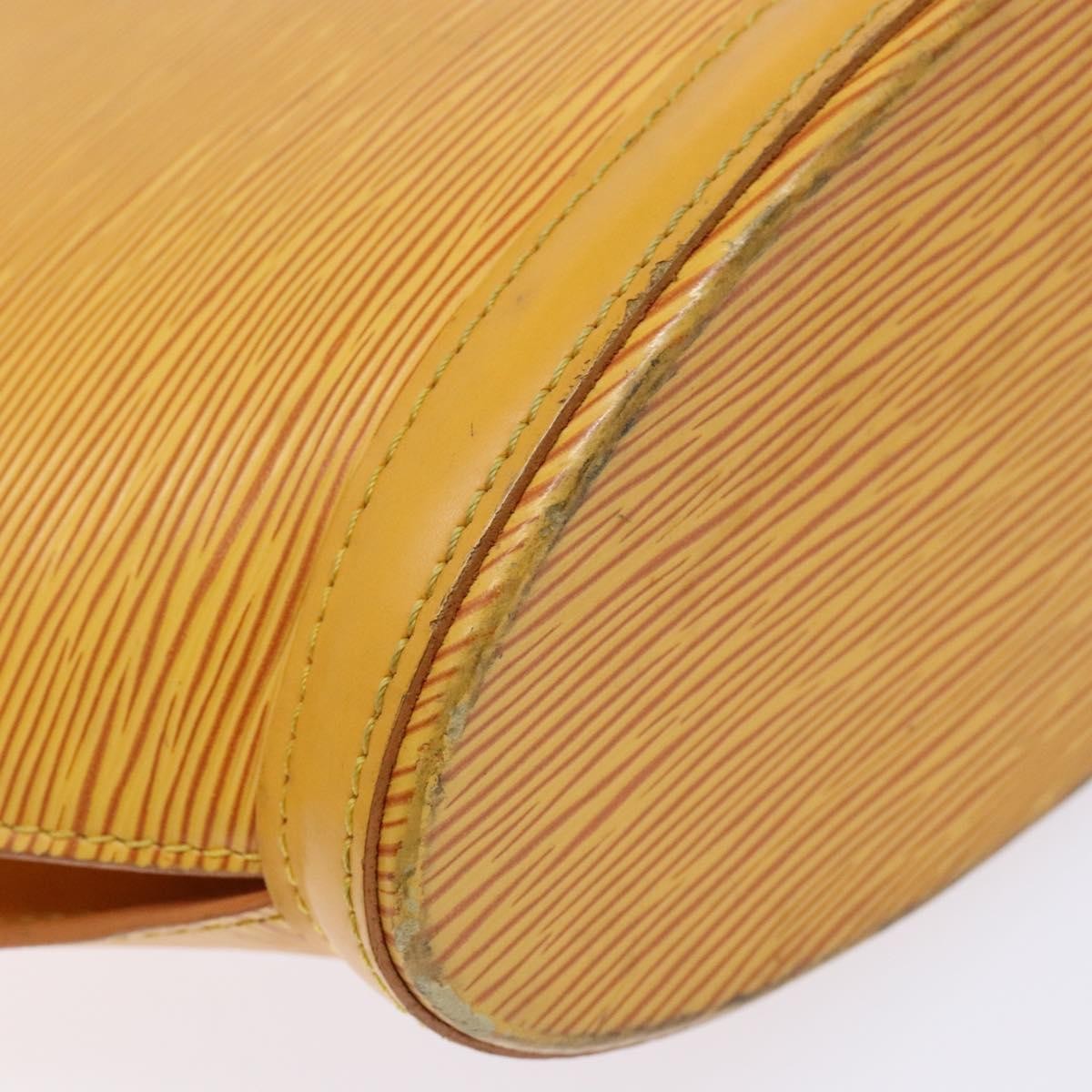 Louis Vuitton Saint Jacques Handbag Epi Leather, YELLOW, LEATHER, Handbag