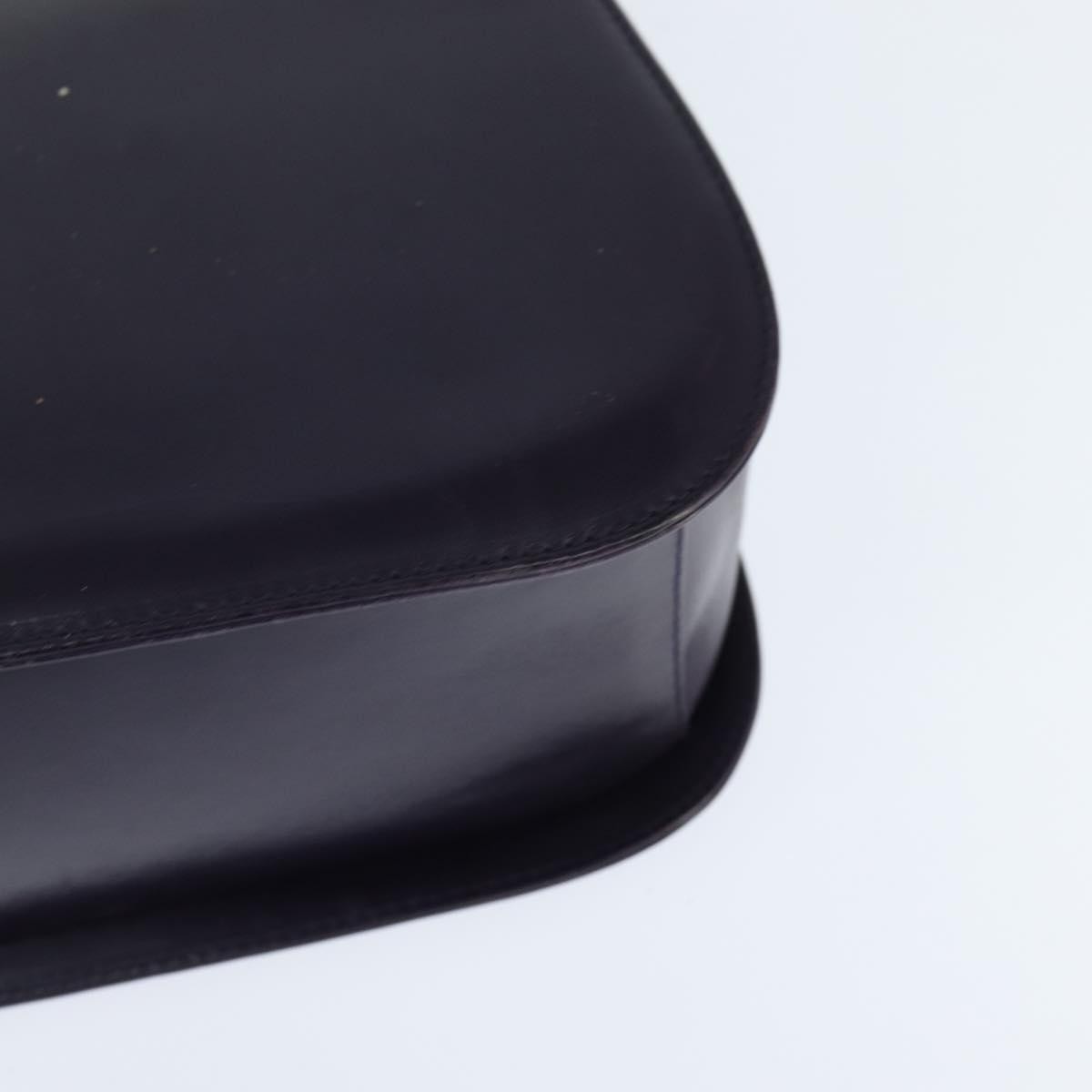 Salvatore Ferragamo Gancini Shoulder Bag Leather, NAVY, LEATHER, Shoulder bag