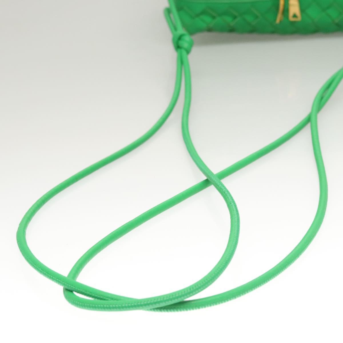 Bottega Veneta Loop Crossbody Bag Intrecciato Nappa, GREEN, LEATHER, Crossbody bag