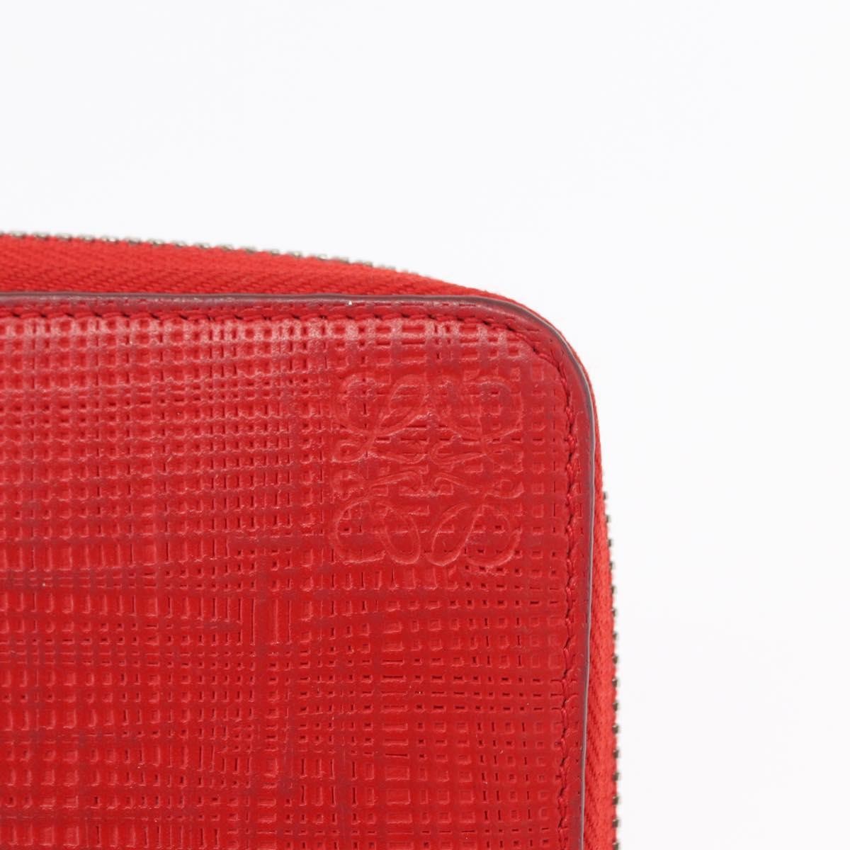 Loewe Anagram Wallet Leather, RED, LEATHER, Wallets