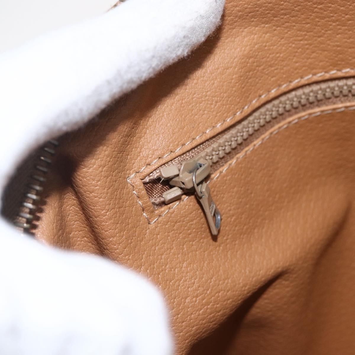 Celine Macadam Handbag Macadam with leather, BROWN, PVC, Handbag