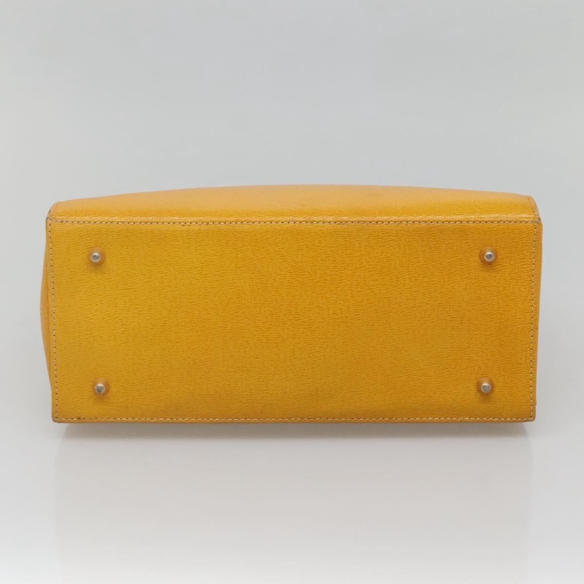 Burberry Vintage Handbag Leather, YELLOW, LEATHER, Handbag