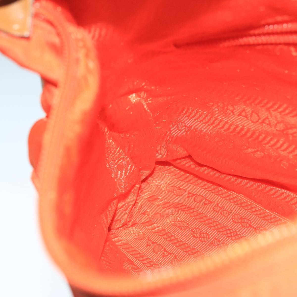 Prada Vintage Shoulder Bag Tessuto, ORANGE, NYLON, Shoulder bag