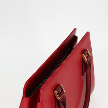 Burberry Vintage Handbag Leather, RED, LEATHER, Handbag