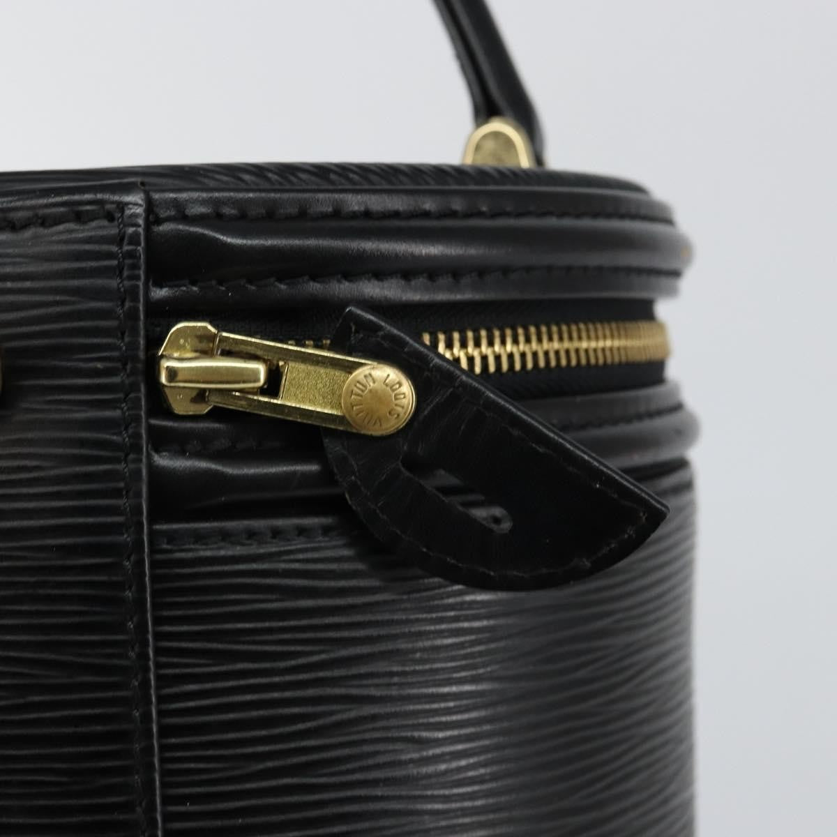 Louis Vuitton Cannes Handbag Epi Leather, BLACK, LEATHER, Handbag