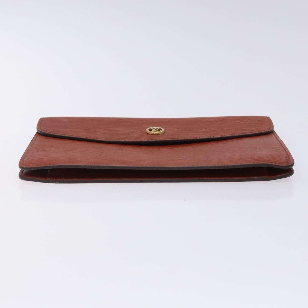 Louis Vuitton Vintage Montaigne Clutch Epi Leather, BROWN, LEATHER, Clutche & pouche