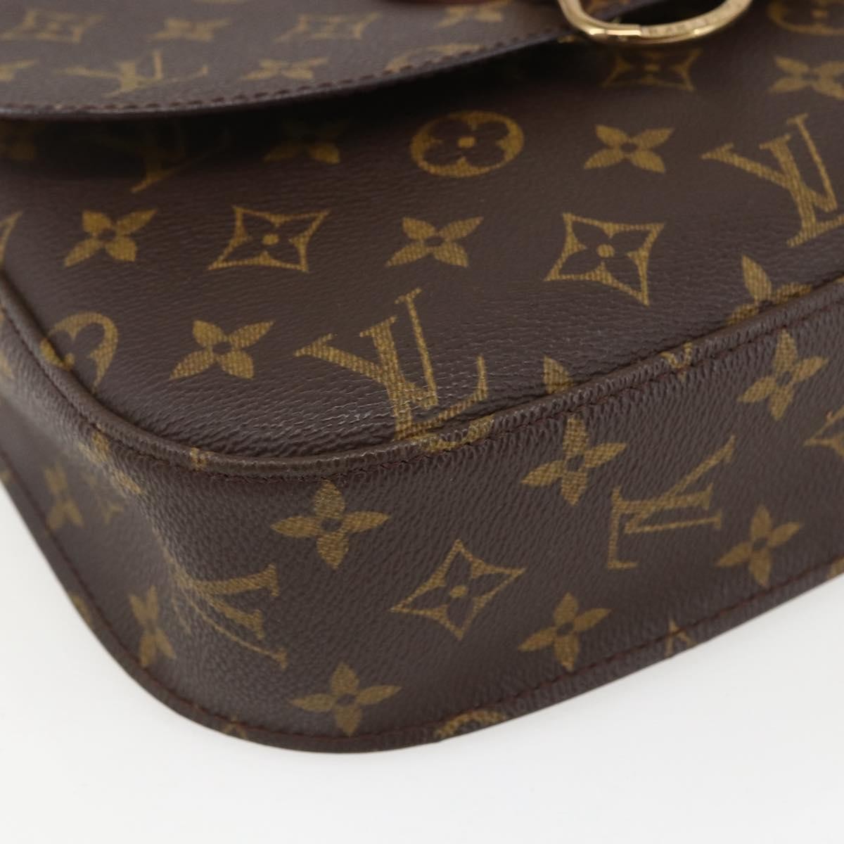 Louis Vuitton Saint Cloud Handbag Monogram Canvas, BROWN, CANVAS, Shoulder bag