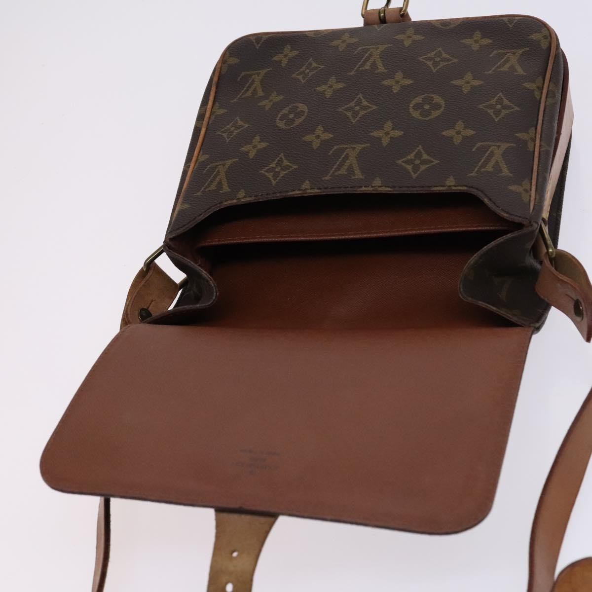Louis Vuitton Cartouchiere Handbag Monogram Canvas, BROWN, CANVAS, Handbag