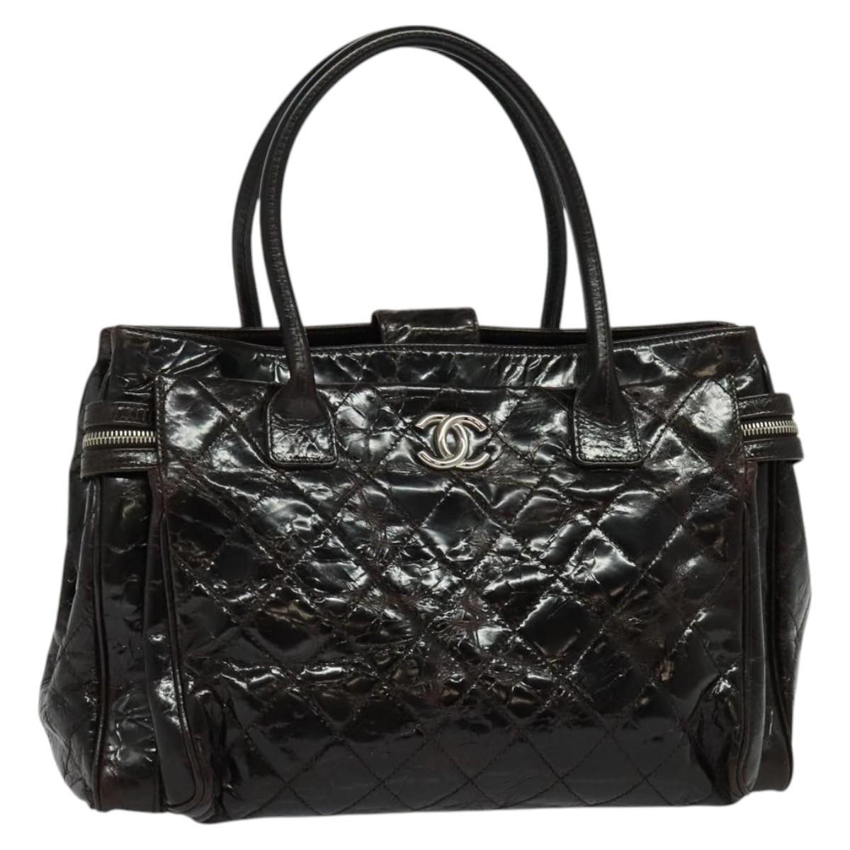 Chanel Executive tote Patent leather, BROWN, PATENT_LEATHER, Tote bag