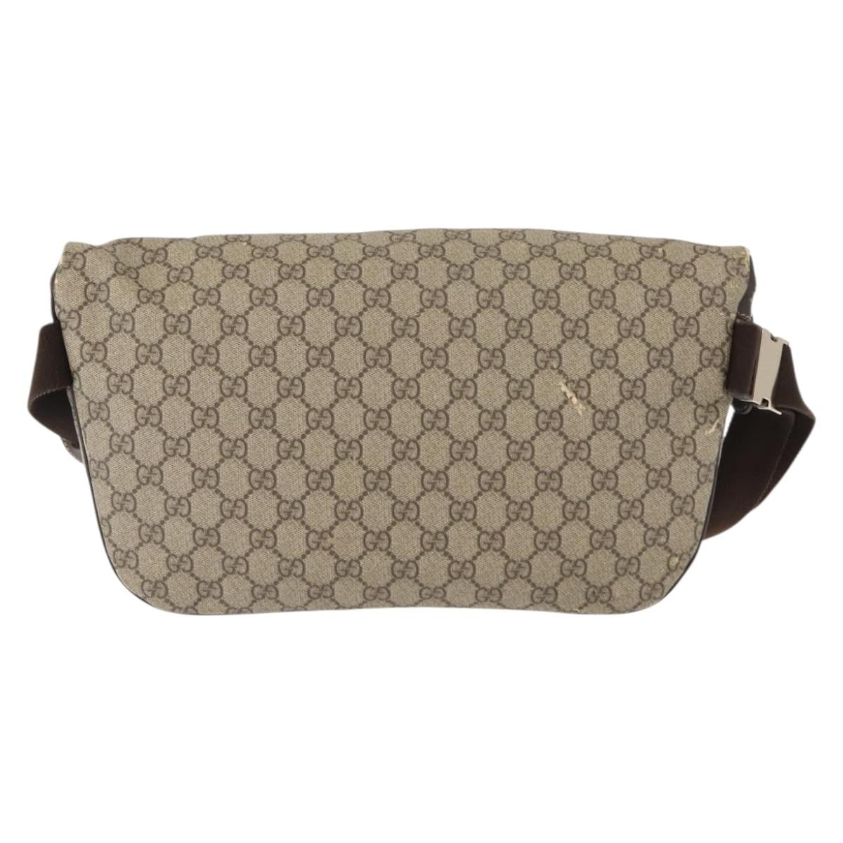 Gucci GG Supreme Belt Bag GG Coated Canvas and Leather, BEIGE, CANVAS, Shoulder bag