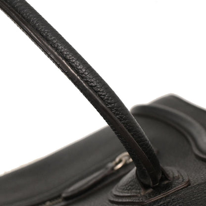 Celine Luggage Bag Smooth Leather, BLACK, LEATHER, Handbag