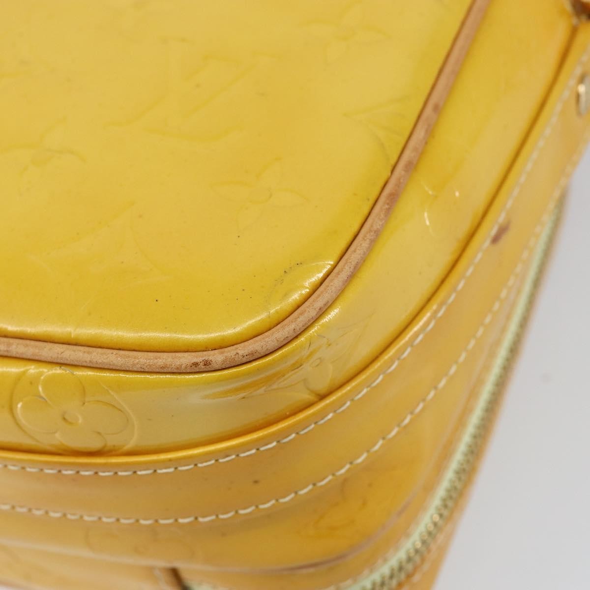 Louis Vuitton Wooster Handbag Monogram Vernis, YELLOW, PATENT_LEATHER, Shoulder bag