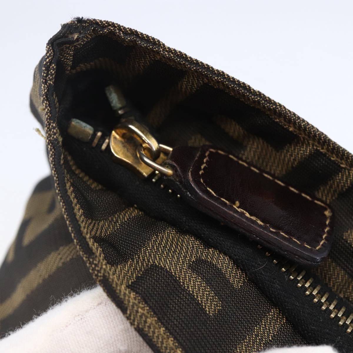 Fendi Zucca Tote bag FF motif, BROWN, CANVAS, Tote bag