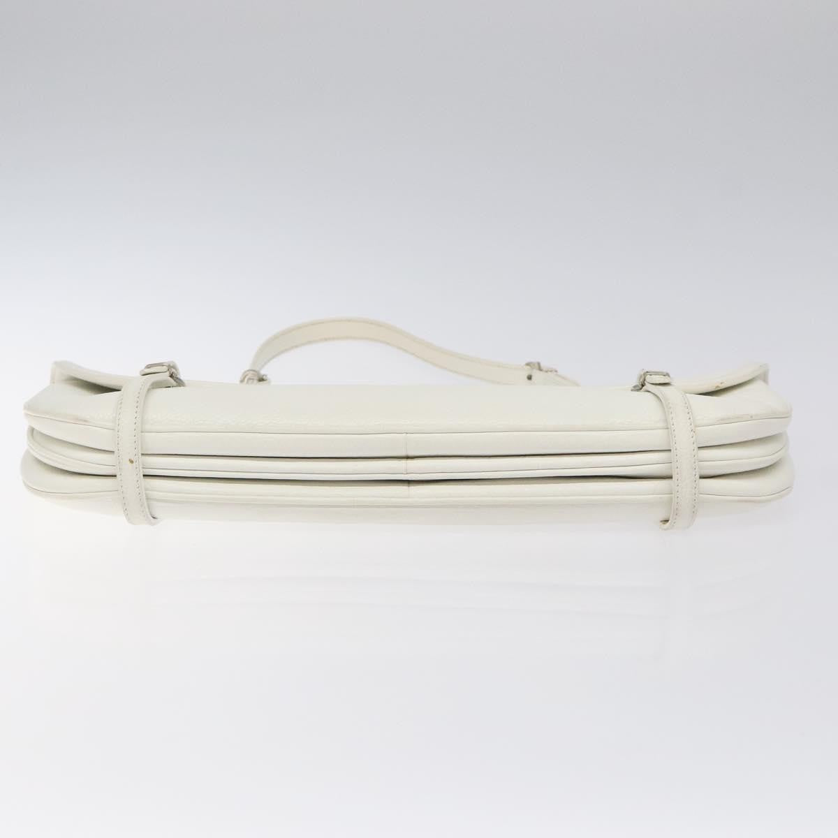 Salvatore Ferragamo Shoulder Bag Leather, WHITE, LEATHER, Shoulder bag