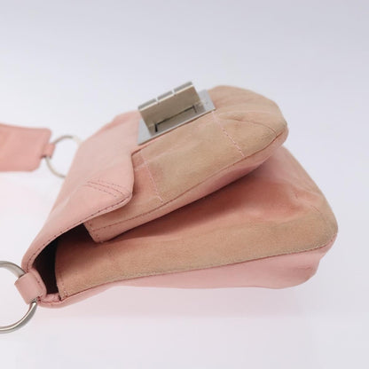 Chanel Giant Mademoiselle Lock Shoulder Bag Suede, PINK, SUEDE, Shoulder bag