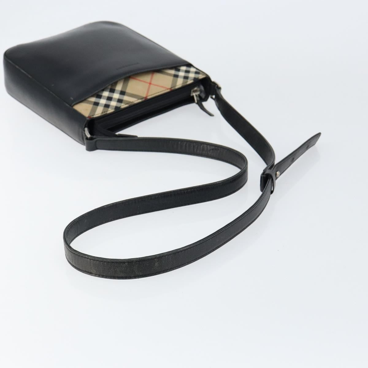 Burberry Nova check Shoulder bag Canvas, BEIGE, LEATHER, Shoulder bag