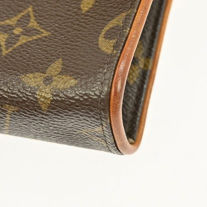 Louis Vuitton Florentine Waist Bag Monogram Canvas, BROWN, CANVAS, Clutche & pouche