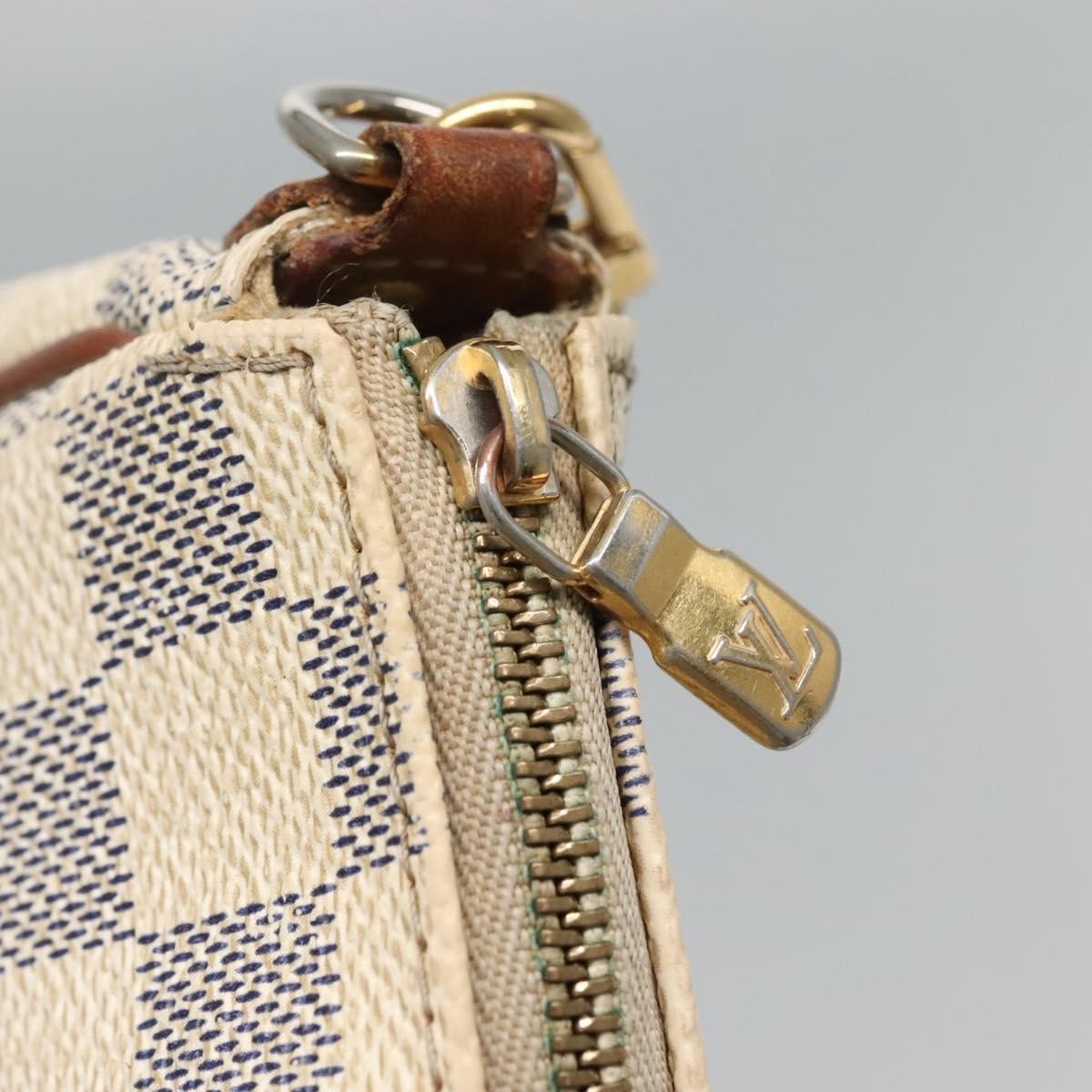 Louis Vuitton Eva Handbag Damier, WHITE, CANVAS, Shoulder bag