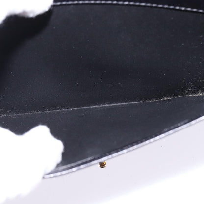 Celine Flap Shoulder Bag Leather, BLACK, LEATHER, Shoulder bag