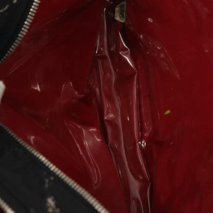 Chanel Travel Line Boston Bag Printed Nylon, BLACK, NYLON, Travel bag